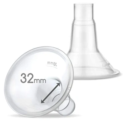 Afbeelding van Maymom MyFit 32 mm kleine schilden, compatibel met Medela borstpompen, PersonalFit, Freestyle, Harmony, Maxi, Freestyle Flex aansluiting; aansluiting op breed/smalle aansluiting, 2 stuks.