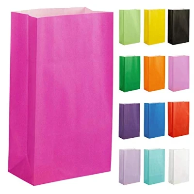 Afbeelding van Thepaperbagstore 20 Papieren Zakjes Voor Feestjes En Cadeaus Felroze 140x245x70mm