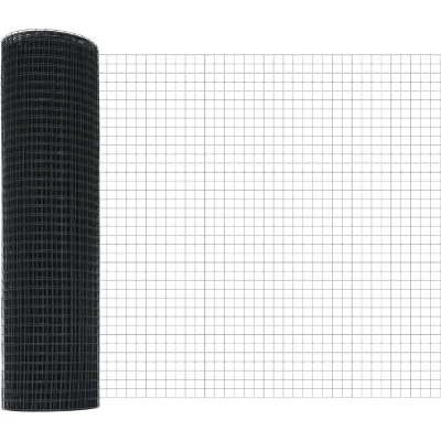 Afbeelding van vidaXL Gelast Draad Hek Grijs 0.5x50 m Staal