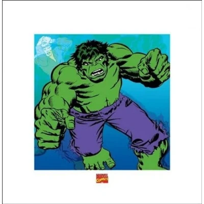 Afbeelding van Kunstdruk Hulk Marvel Comics 40x40cm