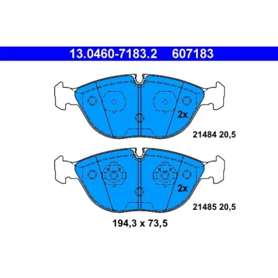 Afbeelding van Ate Remblokset 13.0460 7183.2