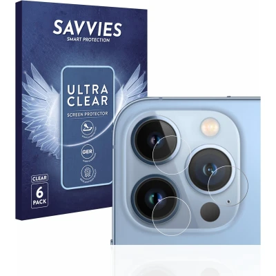 Afbeelding van Savvies Screenprotector voor Apple iPhone 13 Pro (ALLEEN Camera Lens) Folie Beschermfolie transparant (6 Stuks)