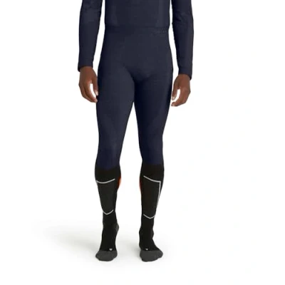 Afbeelding van FALKE Wool Tech Long Tights warmend, anti zweet functioneel ondergoed sportbroek heren blauw Maat M