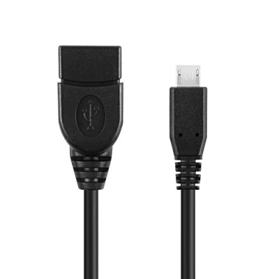Afbeelding van conecto CC20025 USB kabel Micro 2.0 naar 2.0. 1 Stuk zwart