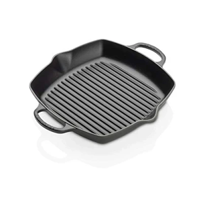 Afbeelding van Hoge Grill Le Creuset Vierkant Mat Zwart 30 cm