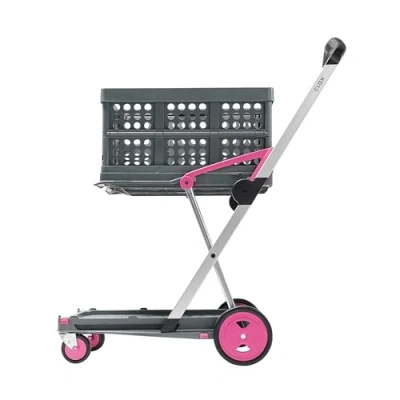 Afbeelding van Clax trolley inclusief vouwkrat Roze