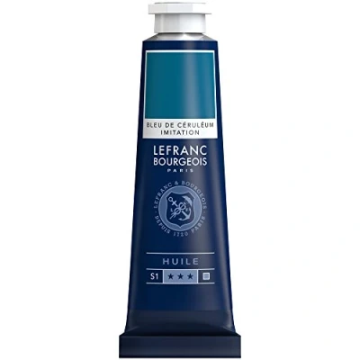 Afbeelding van Lefranc Bourgeois 810021 Fijne olieverf, gladde en sterk gepigmenteerde lichtecht, verouderingsbestendig 40ml Tube, Cer Blue Hue