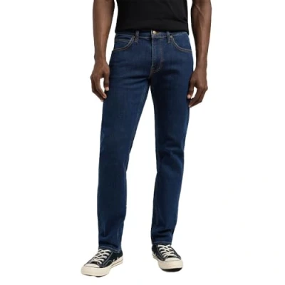 Afbeelding van Lee Herenjeans met ritssluiting, regular straight fit, rechte pijp, Dark Ocean, 40W / 32L