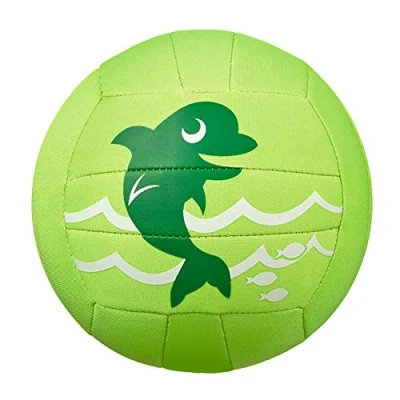 Afbeelding van Beco Neopreen Strandbal Zeedieren Ø 21 Cm Groen