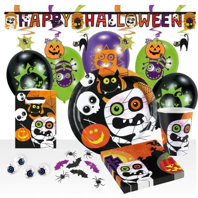 Afbeelding van Amscan Feestset Halloween Papier 68 delig
