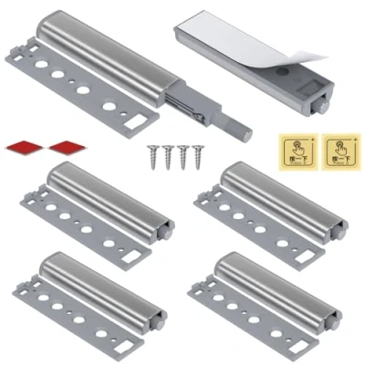 Afbeelding van Push om Open Deur vangt Jiayi 6 Stuks Kast Magneet Drukgrendel Ontgrendeling voor Keukenkast Sluitkast Magnetische Deurdempers Drukdeuropener Ladeopener Garderobe Sluiting Dichter