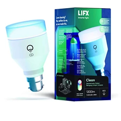 Afbeelding van LIFX Schoon B22 A60 1200 Lumens Wi Fi Slimme LED Lamp