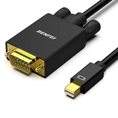 Afbeelding van Mini DisplayPort naar VGA kabel, BENFEI kabel 0,9 m (compatibel met Thunderbolt 2) MacBook Air/Pro, Surface Pro/Dock, monitor, projector