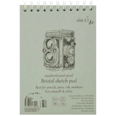 Afbeelding van SM LT Spiraalblok, tekening, Bristol, A5, 30 vellen, 185 g/m²