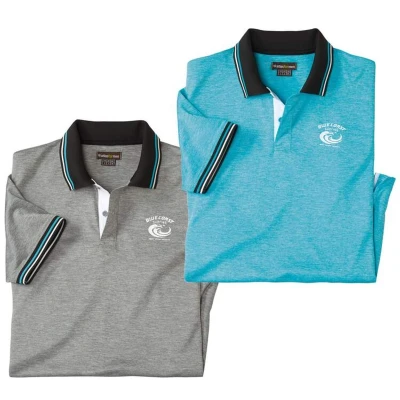 Afbeelding van ATLAS FOR MEN Set van 2 sportieve polo’s Outdoor Heren Verkrijgbaar in grote maten XL