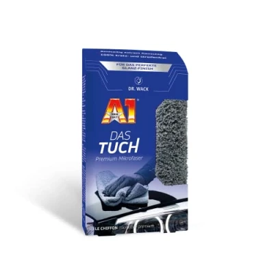 Afbeelding van Dr. Wack A1 das handdoek 40 x cm, premium microvezeldoek voor het krasvrij polijsten van gevoelige lakken, extreem zacht, pluizig en pluisvrij, hoogwaardig auto onderhoud, made in Germany