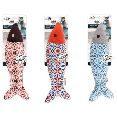Afbeelding van All For Paws Smoked Fish Kattenspeelgoed 25x35x3.5 cm Assorti