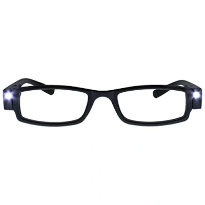 Afbeelding van The Reading Glasses Company Verlichte LED nacht tijd licht lezers Mens Womens zwart L1 1 +2.50