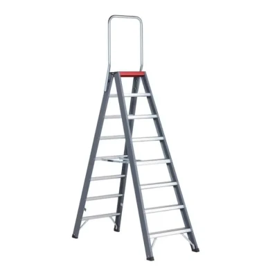 Afbeelding van Altrex dubbele trapladder Falco 2x8 treden met steunbeugel