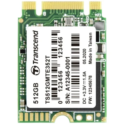 Afbeelding van Transcend MTE352T 512 GB NVMe/PCIe M.2 SSD 2230 harde schijf PCIe NVMe 3.0 x2 Industrial TS512GMTE352T
