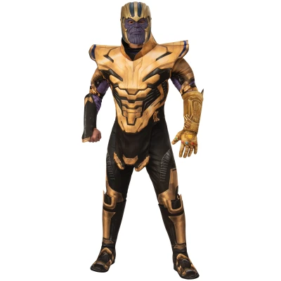 Afbeelding van Rubies Thanos Kostuum Man Blauw, Geel, Paars, Zwart Maat 48 50 Carnavalskleding Verkleedkleding