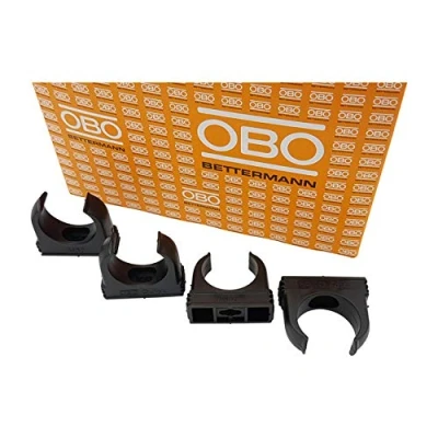 Afbeelding van 50 x OBO Bettermann M32 Quick klemmen klemklem buisklem rijbaar diepzwart 32 mm stuks