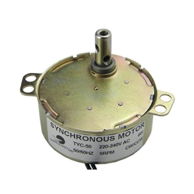 Afbeelding van CHANCS Micro motor TYC 50 220V 5 6RPM CW/CCW Koppel 4.8Kgf.cm Draaischijf versnellingsbak voor magnetron elektrische open haard bekerdraaiers bekers