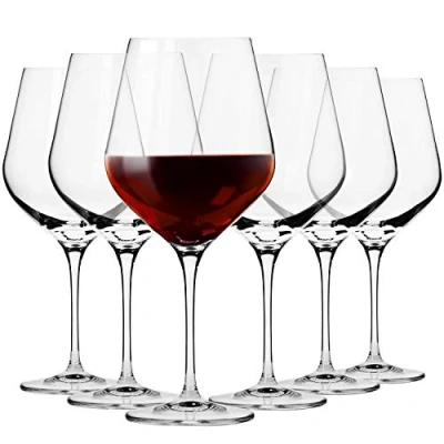 Afbeelding van KROSNO Grote Bourgogne Rode Wijnglazen Set van 6 860 ML Splendour Collectie Kristalglas Perfect voor Thuis, Restaurants en Feesten Vaatwasser Veilig