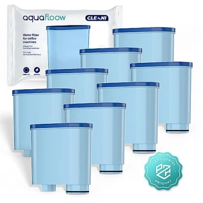 Afbeelding van Aquafloow 8x Waterfilter CLEANI voor Saeco en Philips Koffiemachines Compatibel met AquaClean CA6903/10 CA6903/22 CA6903 Kalkfilter, Filterpatroon Koffieautomaten