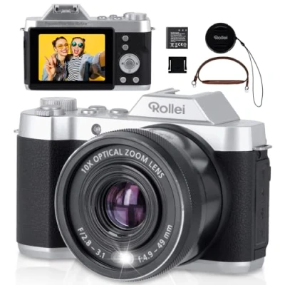 Afbeelding van Rollei Powerflex 10x Retro Compactcamera Zwart