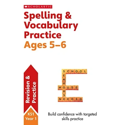 Afbeelding van Spelling and Vocabulary practice activities for children ages 5 6 (Year 1). Perfect Home Learning. (Scholastic English Skills)