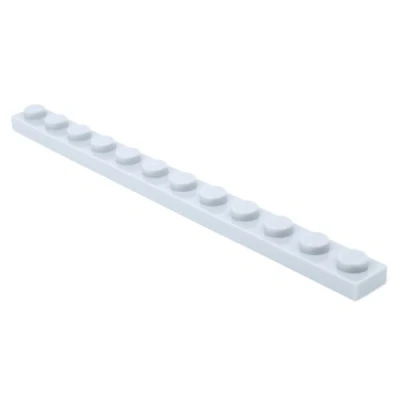 Afbeelding van LEGO Bricks Strijkplank, 5 stuks, 1 x 12 draaipunten, lichtgrijs