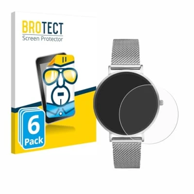 Afbeelding van BROTECT Screenprotector voor Xcoast X Watch Siona 2 Nano Folie Beschermfolie transparant (6 Stuks)