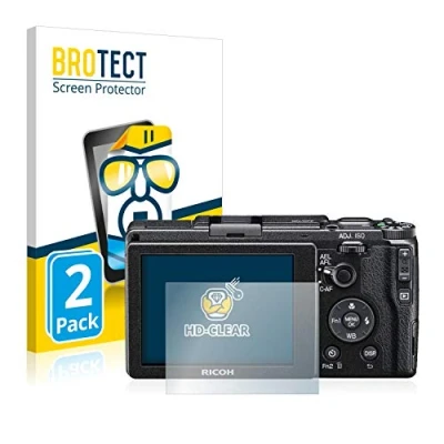 Afbeelding van BROTECT Screenprotector voor Ricoh GR II 2015 Folie Beschermfolie transparant (2 Stuks)
