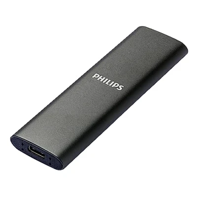 Afbeelding van SSD Philips extern ultra speed space grey 500GB