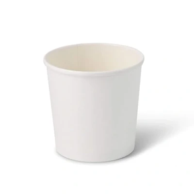 Afbeelding van BIOZOYG Biologische wegwerpbekers voedselbeker kartonnen beker To Go wit I composteerbare bekers soepbeker wegwerp ijsbeker karton 25 stabiele 600 ml rond