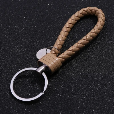 Afbeelding van New Age Devi Sleutelhanger Leer Taupe