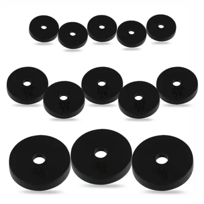 Afbeelding van Assortiment van Rubber Flat Pack 13 Tap Washers 3/8&quot; of 1/2&quot; 3/4&quot; voor Spoelbak Badkranen Wastafel Doucheafdichting Druppelmaten