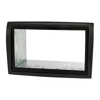 Afbeelding van tomzz Audio 2414 062 Dubbele DIN radio Bezel Set compatibel met Fiat Ducato Peugeot Boxer Citroen Jumper Relais zwart installatie kit voertuig voorbereiding