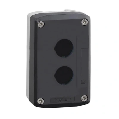 Afbeelding van Schneider Electric XALD02 Lege behuizing 2 inbouwplaatsen Zonder markering Donkergrijs, Lichtgrijs 1 stuk(s)