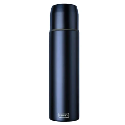 Afbeelding van Lurch Thermosfles voor warme en koude dranken, van dubbelwandig roestvrij staal, met beker 0,75 l, denim blue II