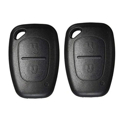 Afbeelding van Hart Paard 2 Knopen Keyless Remote Key Case Shell Fob Compatibel met Vauxhall Opel Movano Vivaro Renault Verkeer Kangoo Nissan Primastar (Geen Blade) pcs without blade