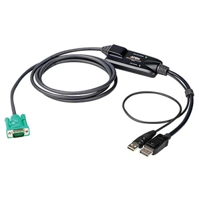 Afbeelding van ATEN CV190 AT toetsenbord video muis (kvm) kabel 1,8 m Zwart