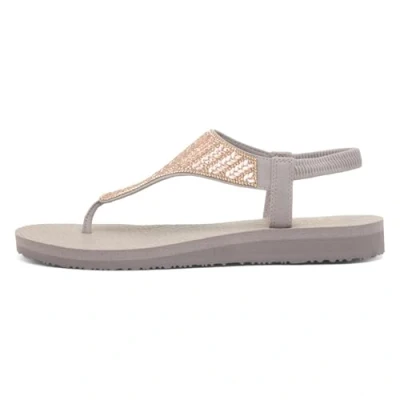 Afbeelding van Skechers Meditation \X96 Glamorous Muse Dames Slippers Taupe