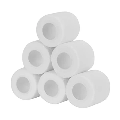 Afbeelding van Sagafly Kohesive Bandage, 5 cm x 4,5 m, plakband, zelfklevend, sport, samenhangend, voor pols, vingers, wit