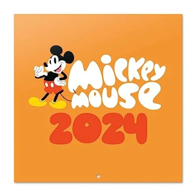 Afbeelding van Grupo Erik Kalender 2024 Disney Mickey Broschürenkalender 30x30 cm Fsc gecertificeerde Wandkalender 12 Maanden + poster