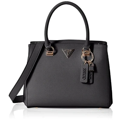 Afbeelding van Guess Noelle Girlfriend Satchel Handtas, Dames, Maat: One Size, Black