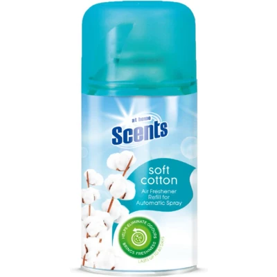 Afbeelding van 6x At Home Automatische Spray Navulling Fris Katoenlinnen 250 ml