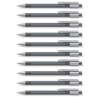 Afbeelding van STAEDTLER 777 05 8 vulpotlood grafiet gevuld met B vullingen, diameter 0,5 mm, schachtkleur: grijs, 10 stuks in kartonnen etui