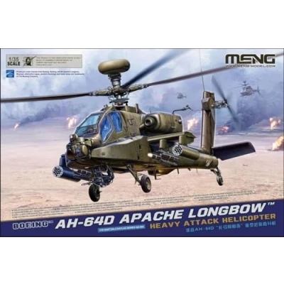 Afbeelding van 1:35 MENG QS004 Boeing AH 64D Apache Longbow Heavy Attack Helicopter Plastic Modelbouwpakket
